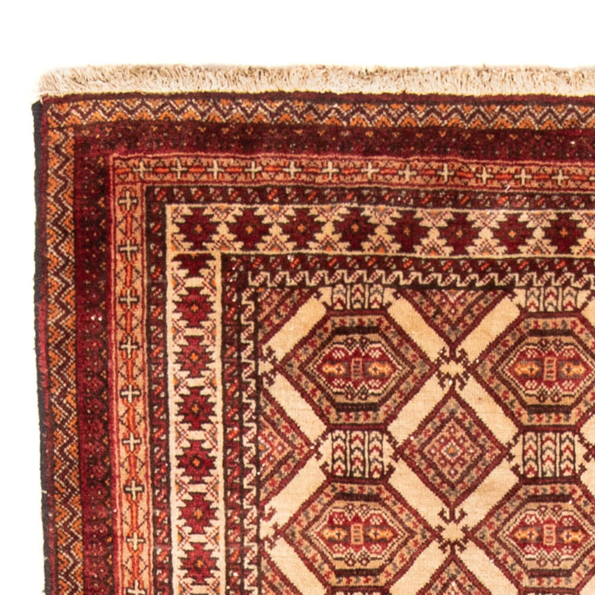 Loper Baluch tapijt - 222 x 111 cm - beige
