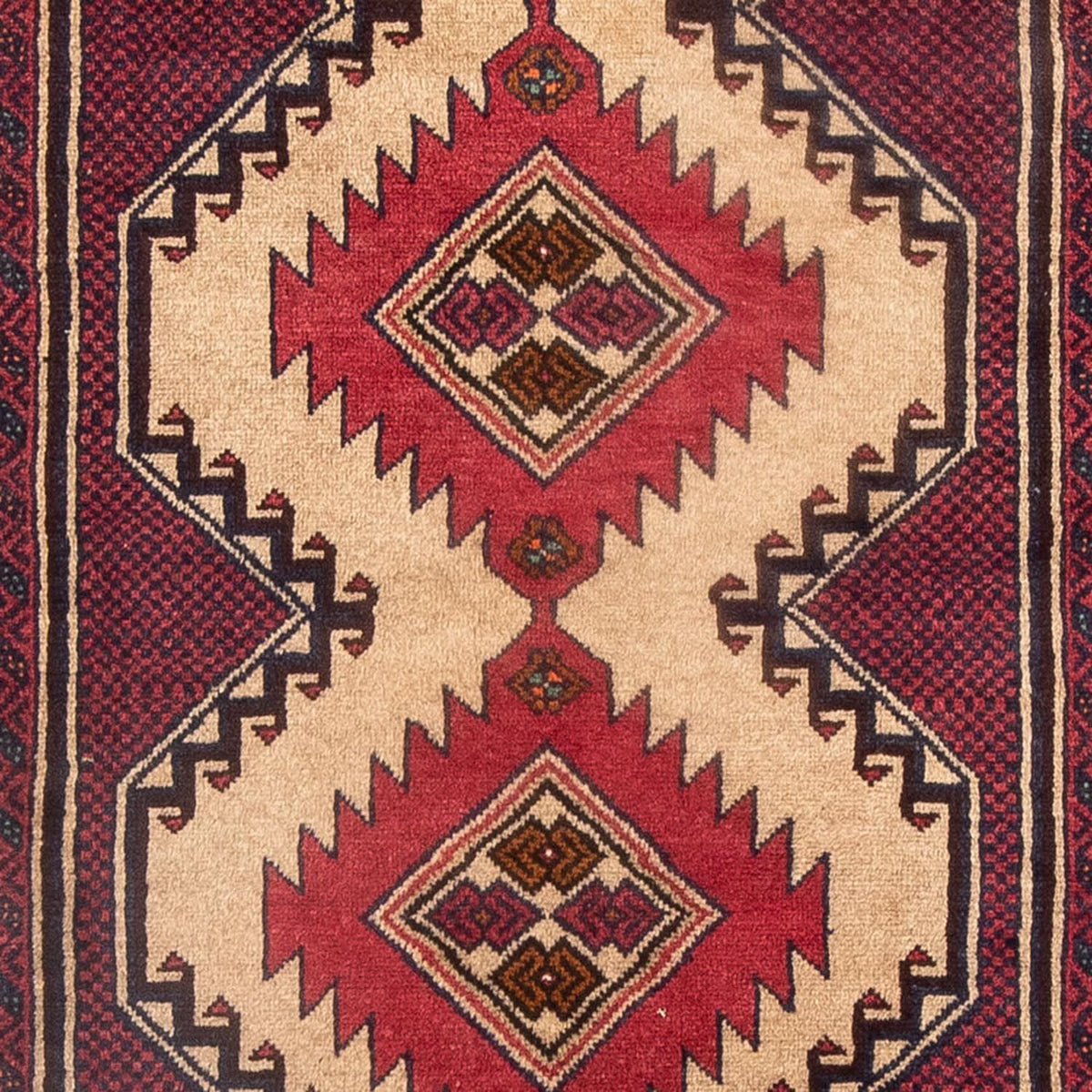 Loper Baluch tapijt - 205 x 103 cm - beige