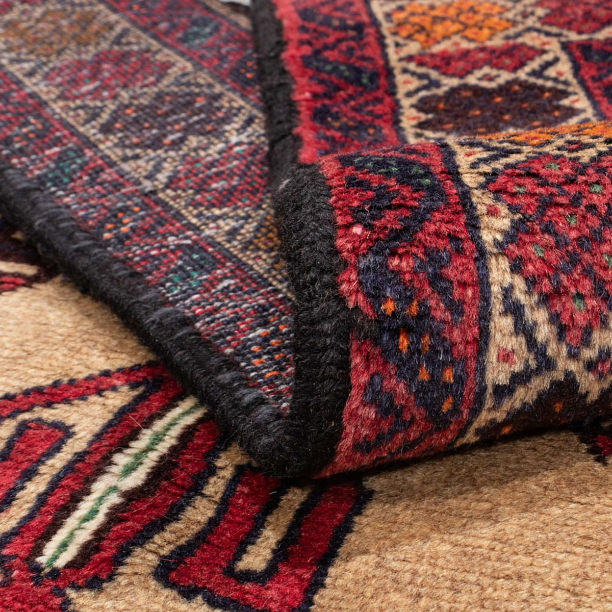 Loper Baluch tapijt - 205 x 103 cm - beige