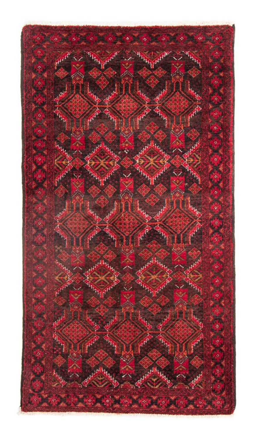 Loper Baluch tapijt - 191 x 102 cm - rood