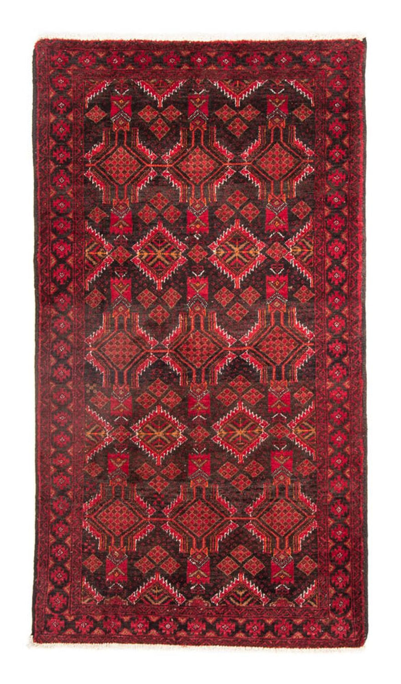 Loper Baluch tapijt - 191 x 102 cm - rood