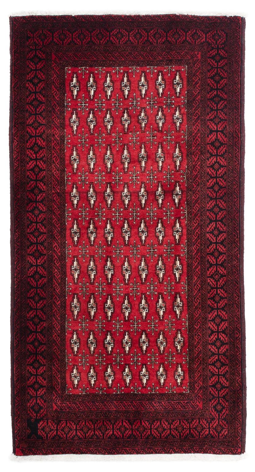Loper Baluch tapijt - 176 x 97 cm - donkerrood