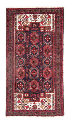 Loper Baluch tapijt - 188 x 100 cm - rood
