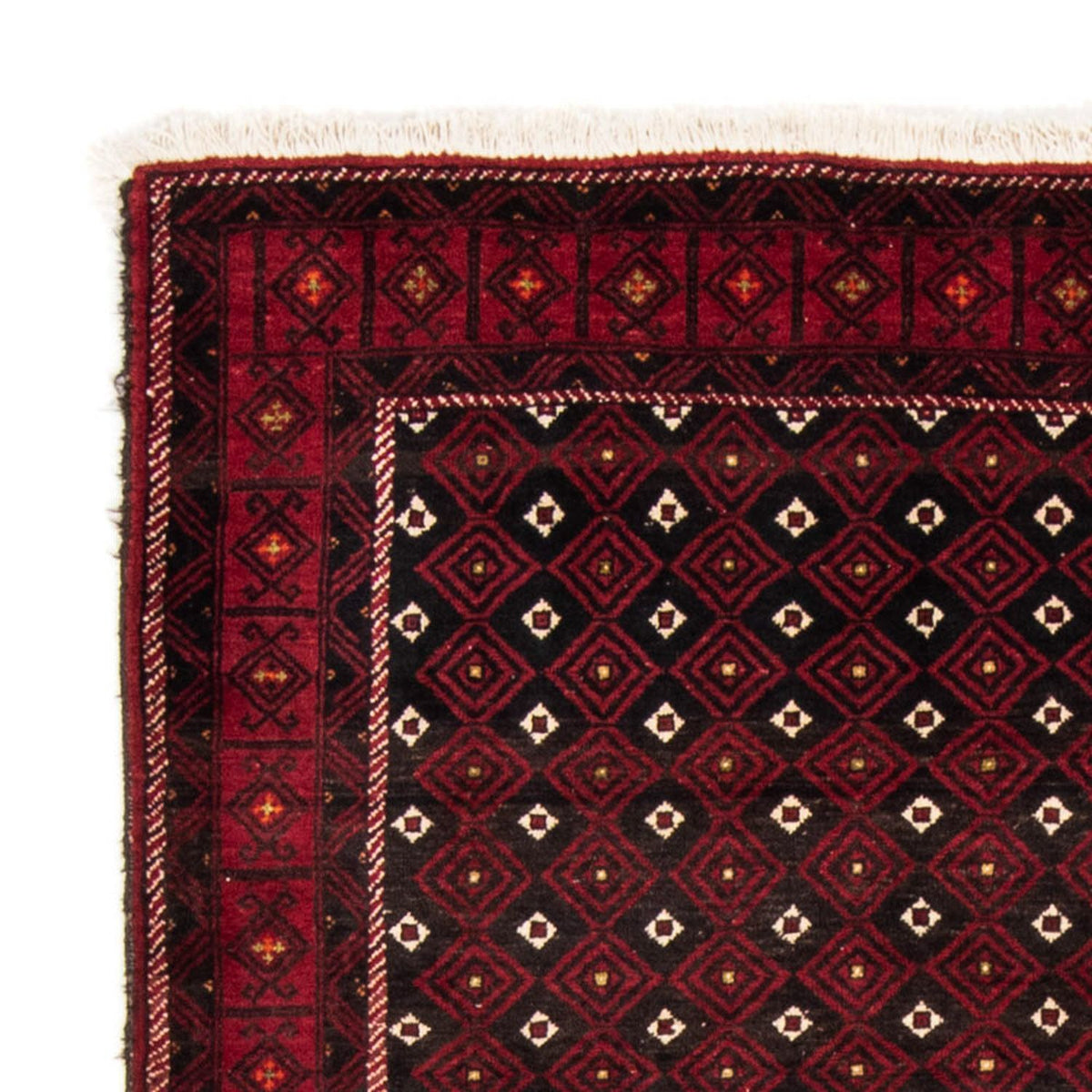 Loper Baluch tapijt - 210 x 114 cm - donkerrood