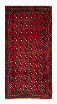 Loper Baluch tapijt - 208 x 108 cm - rood