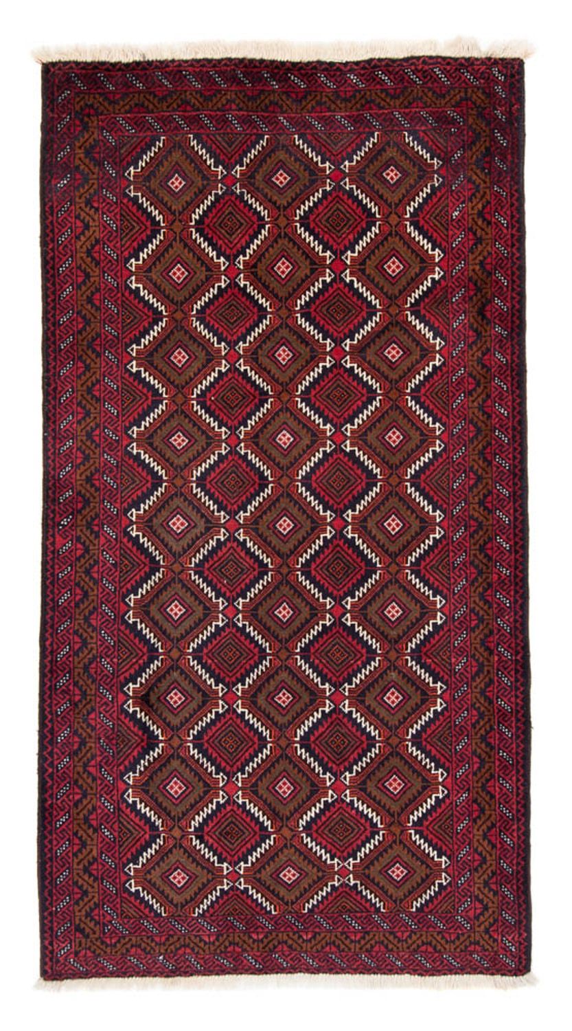 Loper Baluch tapijt - 197 x 107 cm - donkerrood