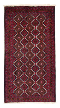 Loper Baluch tapijt - 197 x 107 cm - donkerrood