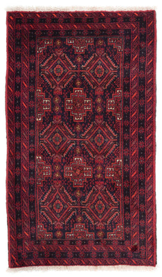 Baluch tapijt - 169 x 136 cm - donkerrood