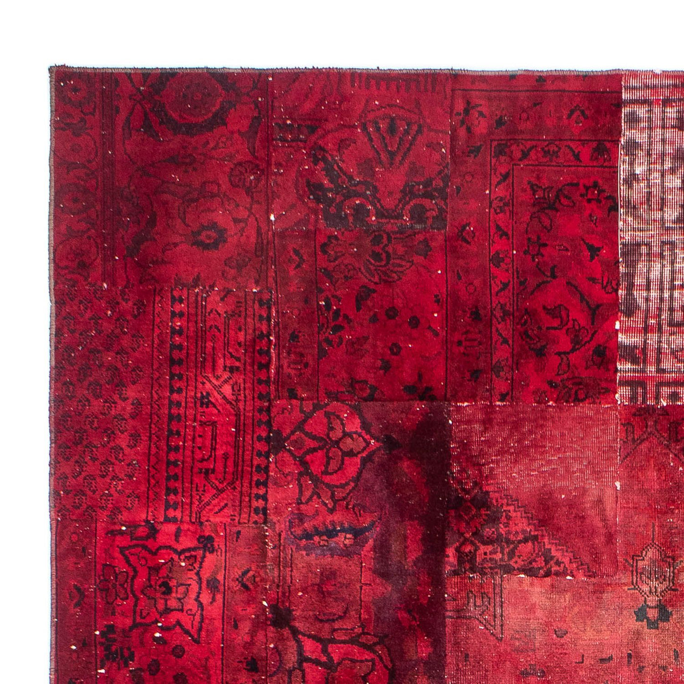 Patchwork tapijt 293x194cm - Perserteppich Wollteppich