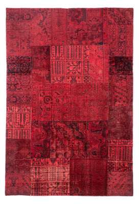 Patchwork tapijt - 296 x 196 cm - donkerrood