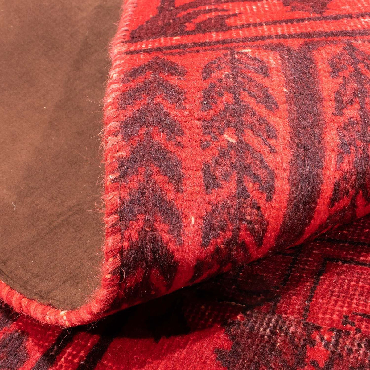 Patchwork tapijt - 296 x 196 cm - donkerrood