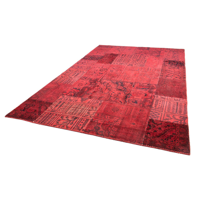 Patchwork tapijt - 296 x 196 cm - donkerrood