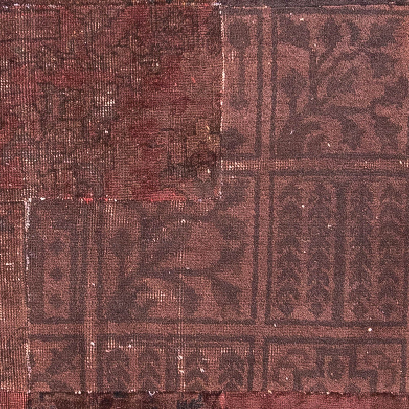 Patchwork tapijt - 233 x 195 cm - donkerbruin