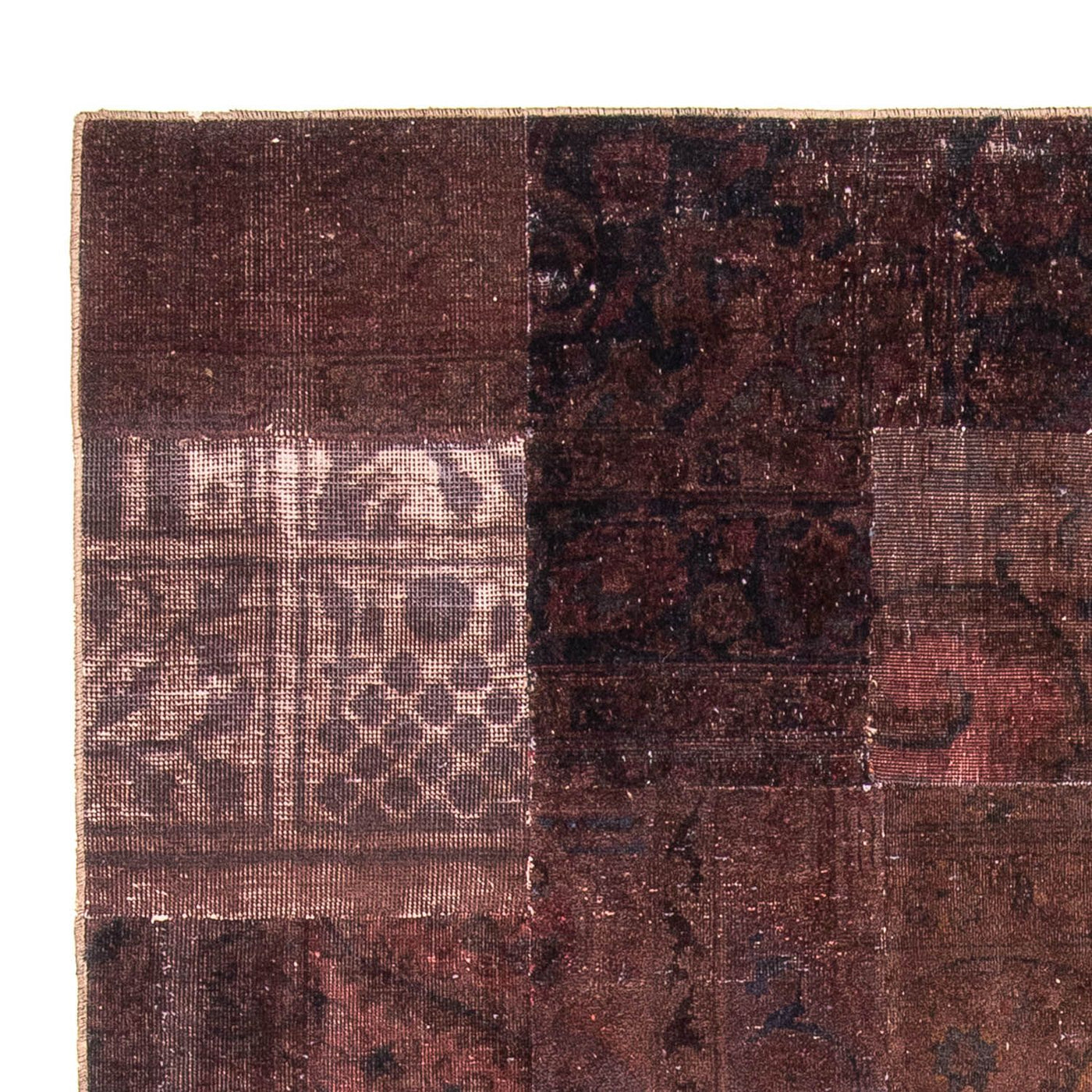 Patchwork tapijt 233x195cm - Perserteppich Wollteppich