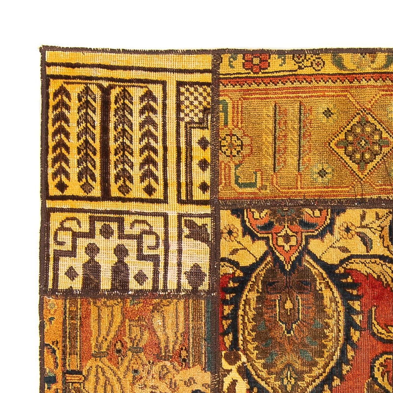 Patchwork tapijt vierkant  - 151 x 142 cm - veelkleurig