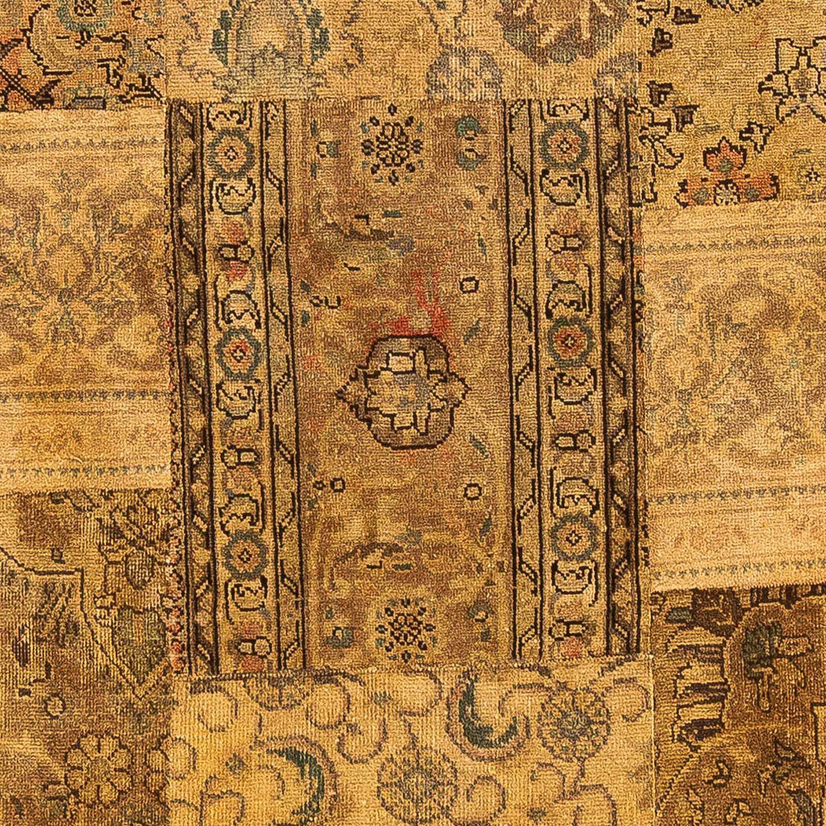 Patchwork tapijt - 205 x 131 cm - veelkleurig