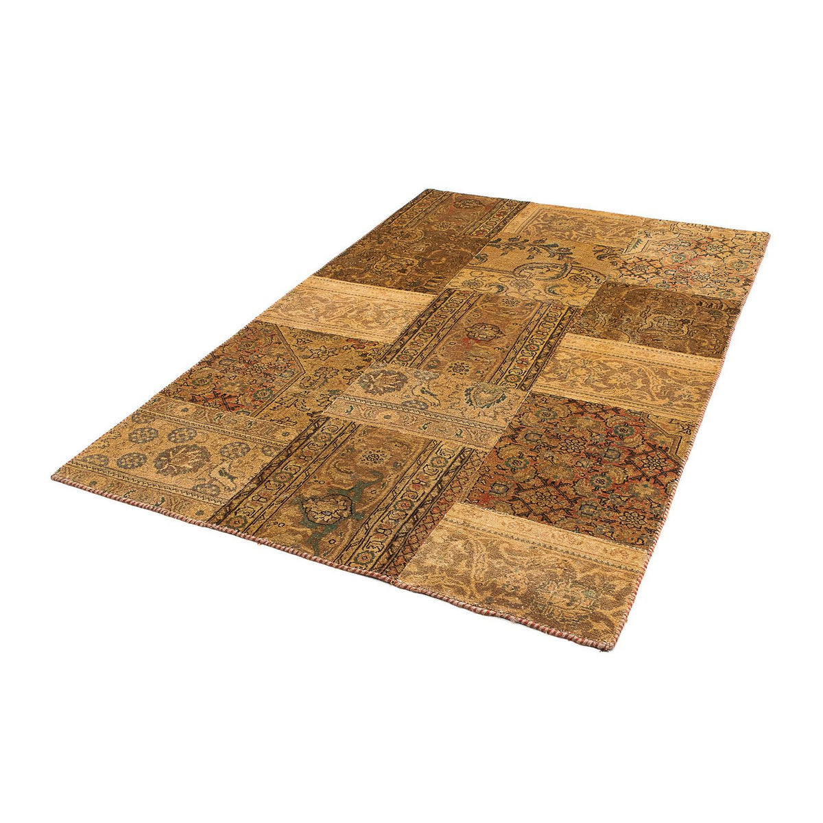 Patchwork tapijt - 205 x 131 cm - veelkleurig