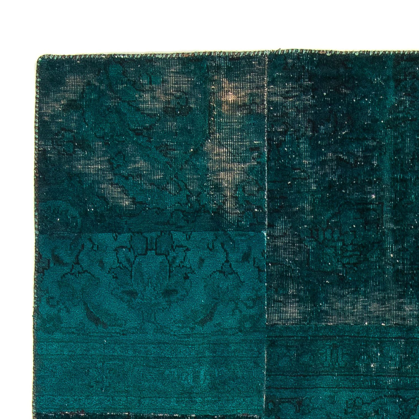 Patchwork tapijt 205x131cm - Perserteppich Wollteppich