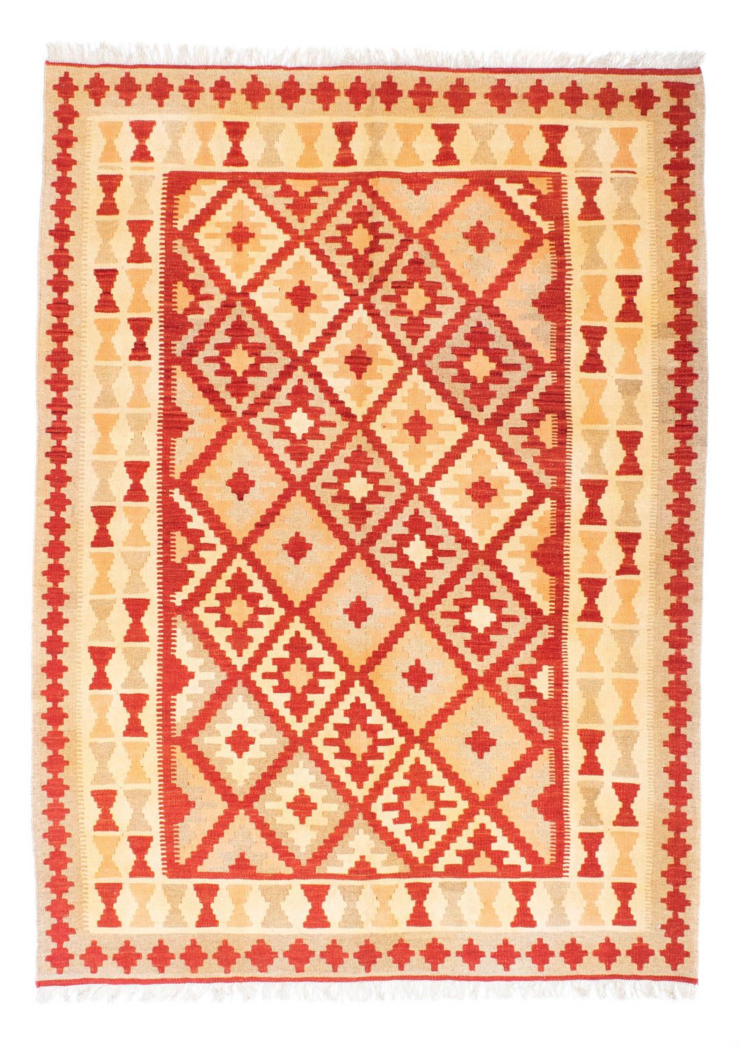Kelim tapijt - Oosters - 211 x 155 cm - rood
