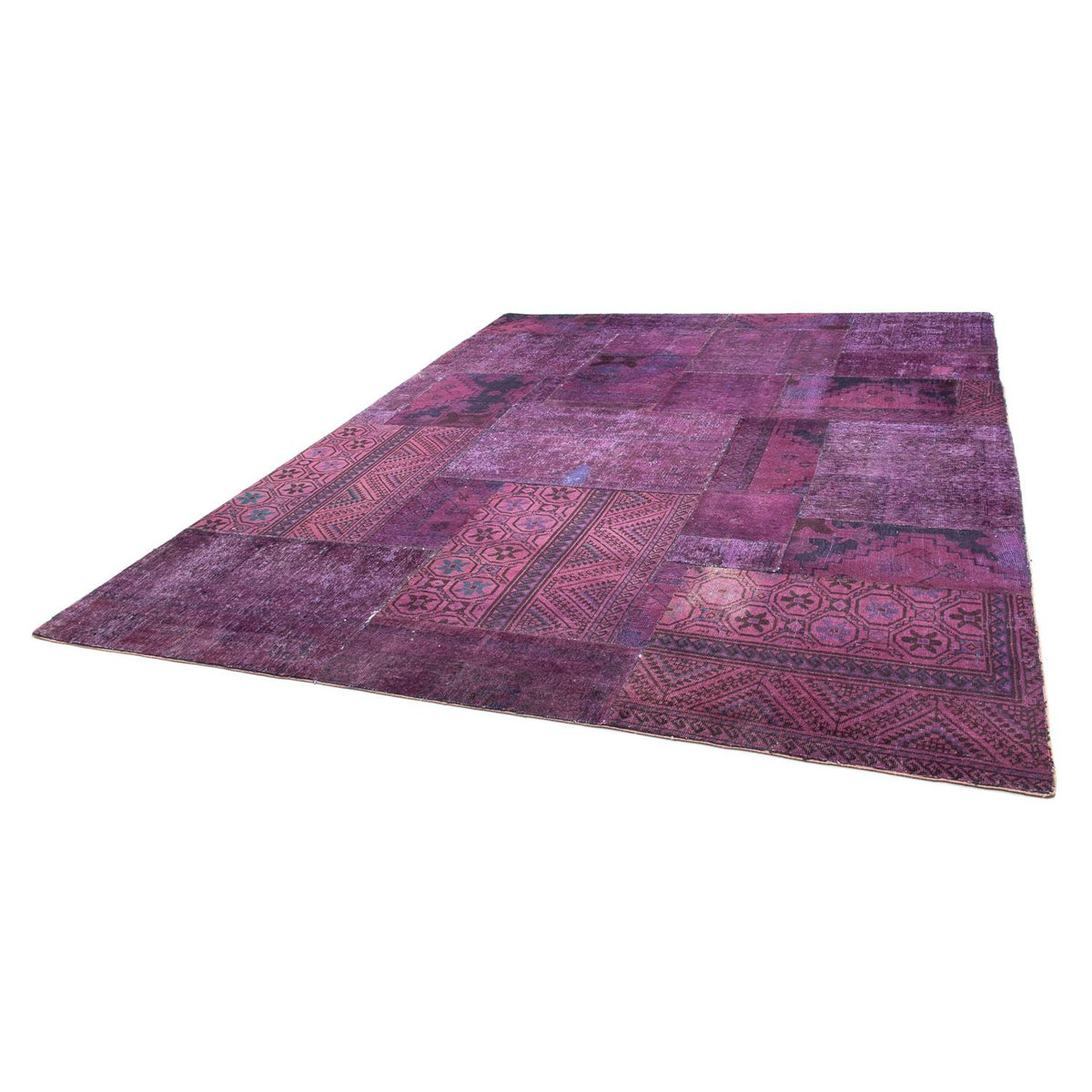 Patchwork tapijt - 307 x 240 cm - veelkleurig