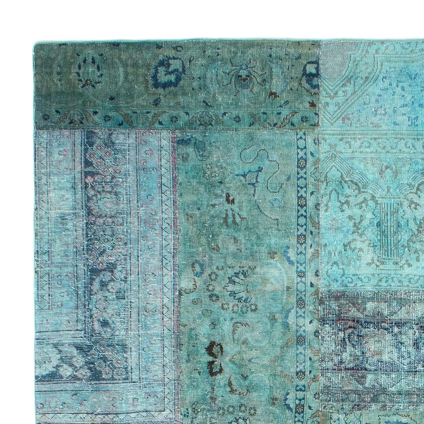 Patchwork tapijt 299x238cm - Perserteppich Wollteppich
