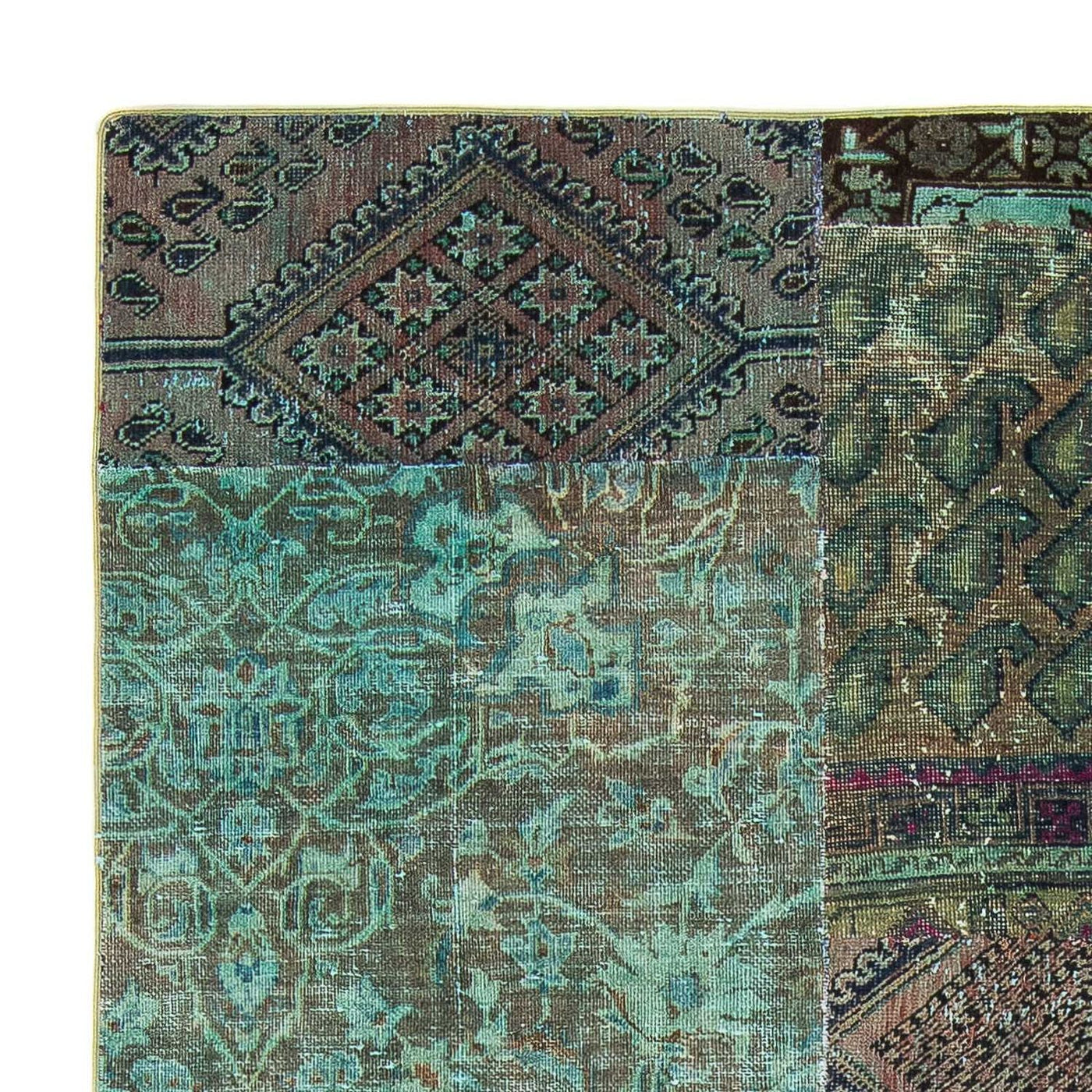 Patchwork tapijt 234x150cm - Wollen tapijt