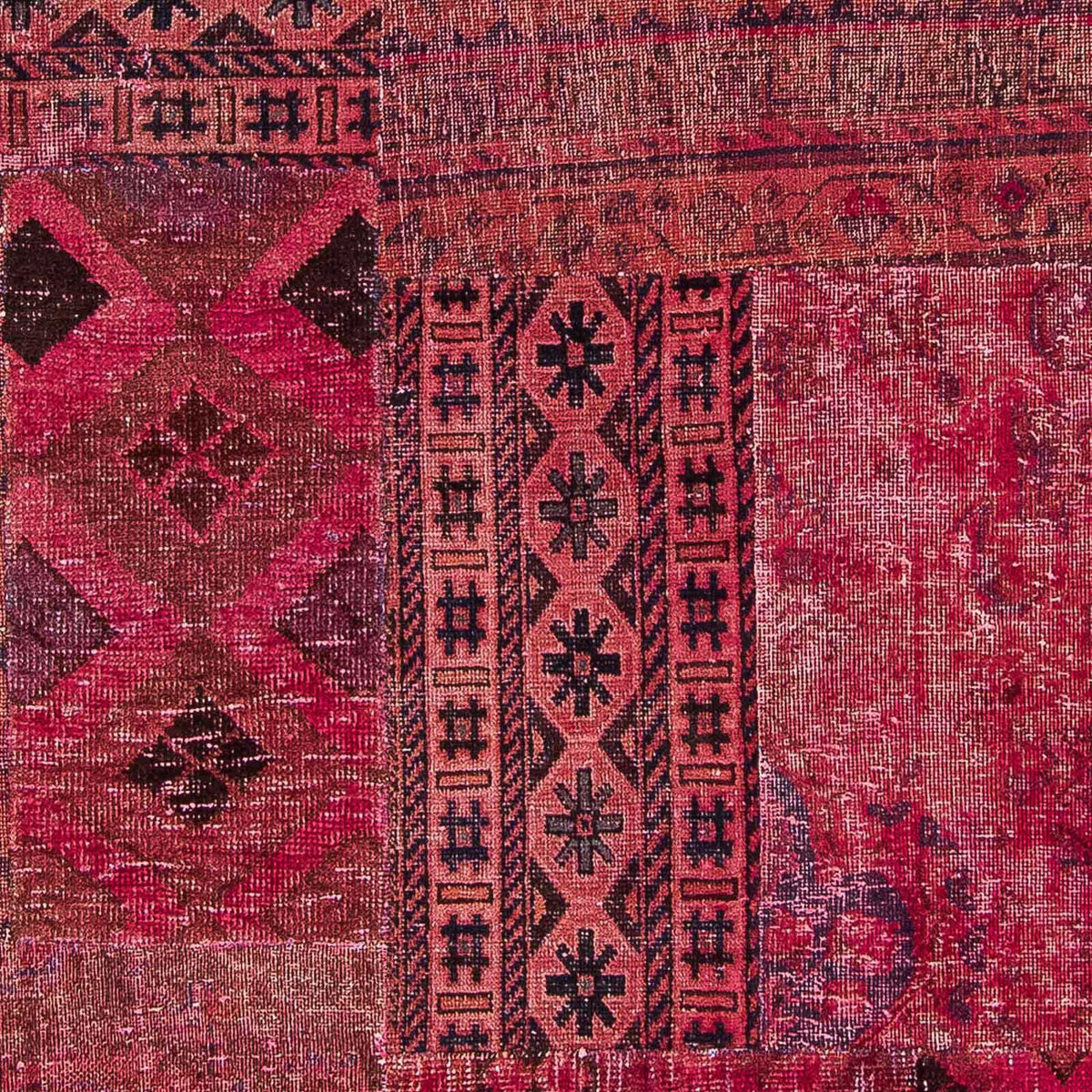 Patchwork tapijt - 241 x 151 cm - veelkleurig