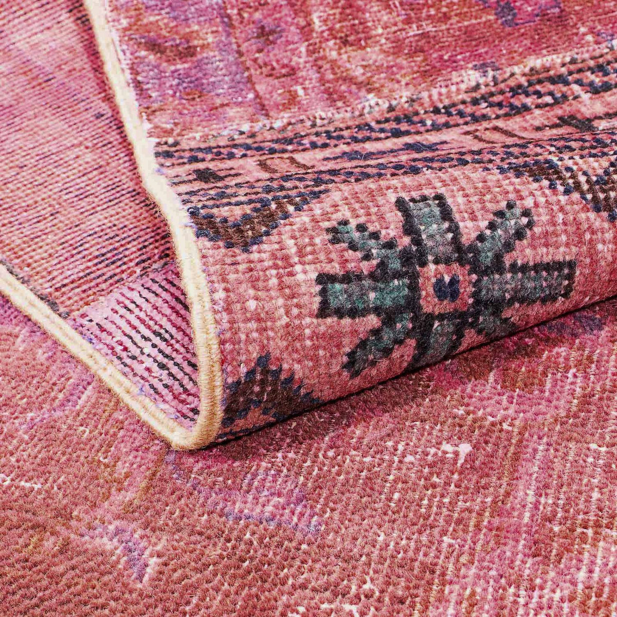 Patchwork tapijt - 241 x 151 cm - veelkleurig