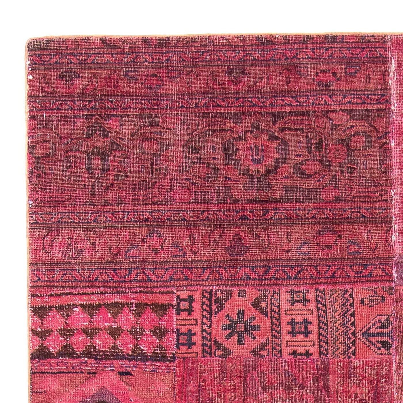 Patchwork tapijt 237x151cm - Perserteppich Wollteppich
