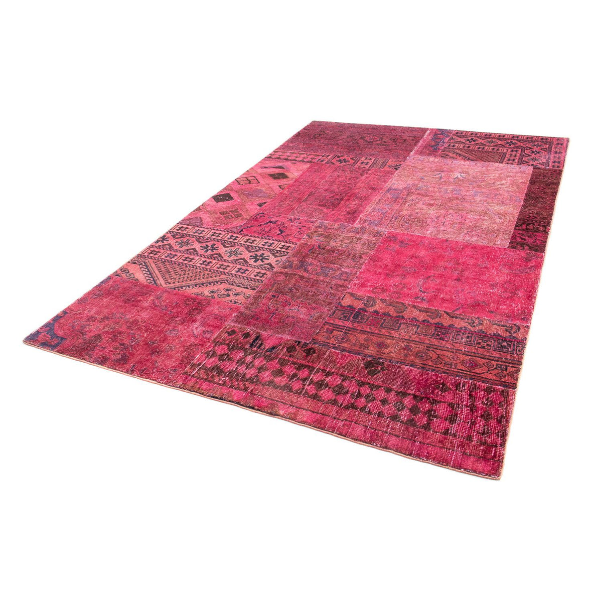 Patchwork tapijt - 237 x 151 cm - veelkleurig