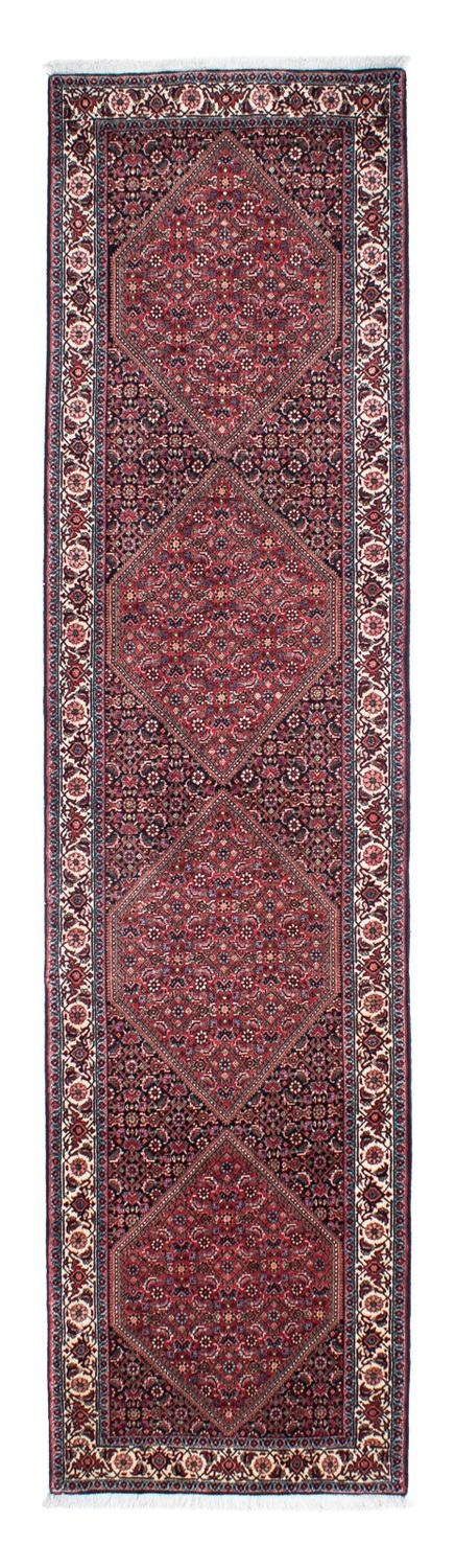 Loper Perzisch tapijt - Bijar - 308 x 78 cm - licht rood