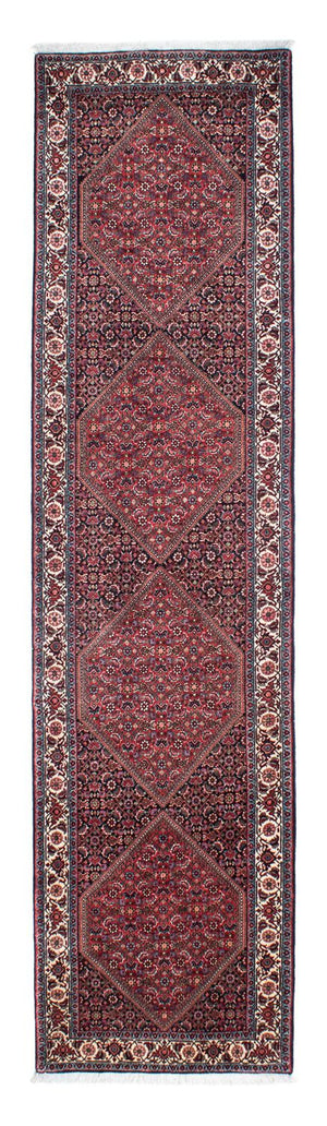 Loper Perzisch tapijt - Bijar - 308 x 78 cm - licht rood