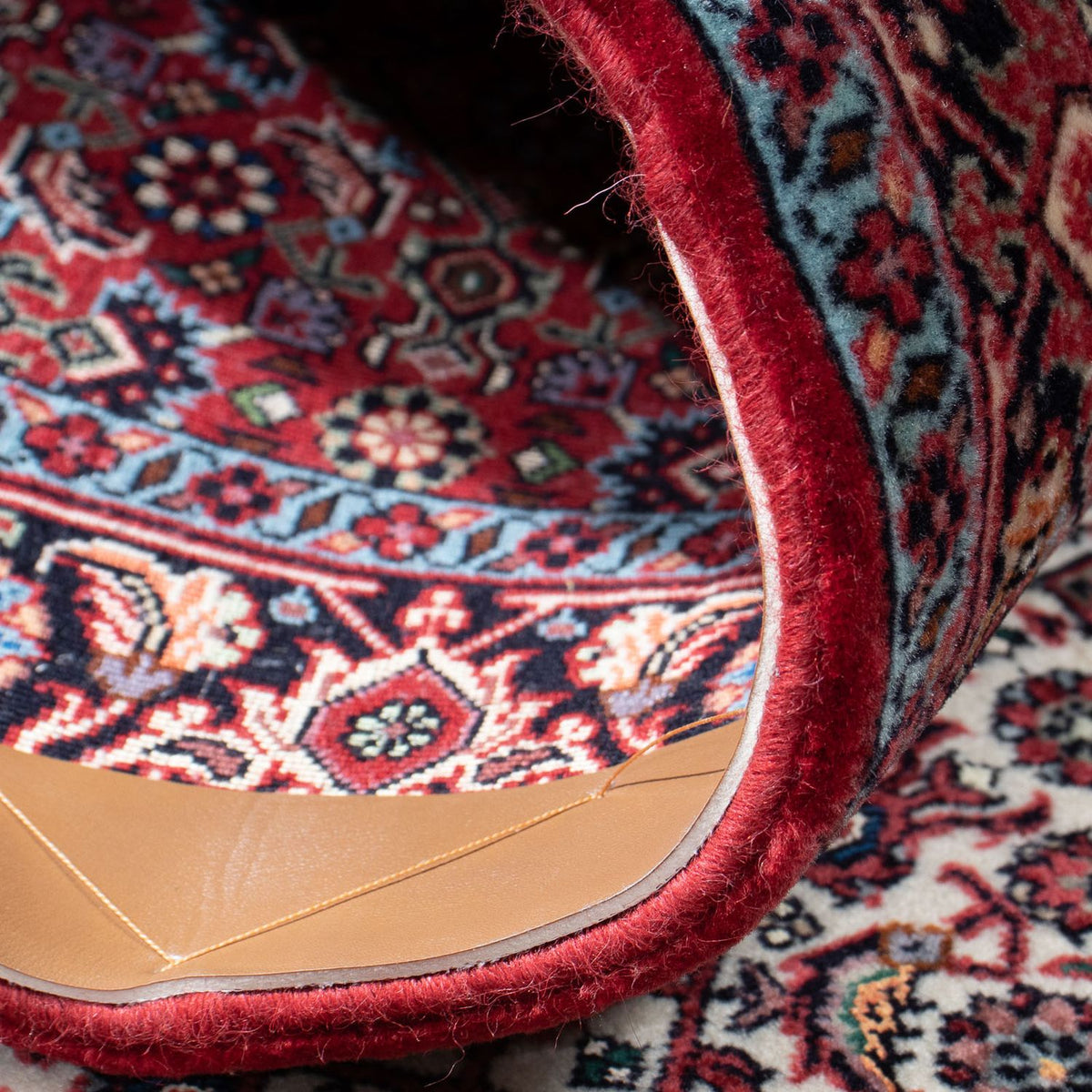 Loper Perzisch tapijt - Bijar - 306 x 91 cm - beige