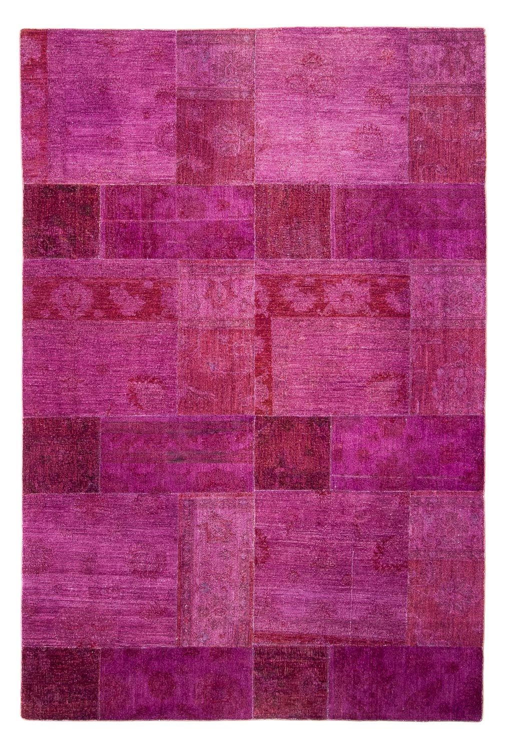 Patchwork tapijt - 271 x 182 cm - paars