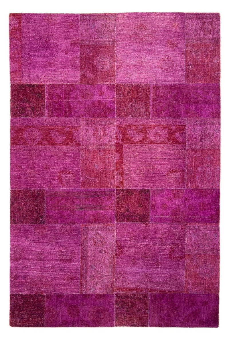 Patchwork tapijt - 271 x 182 cm - paars