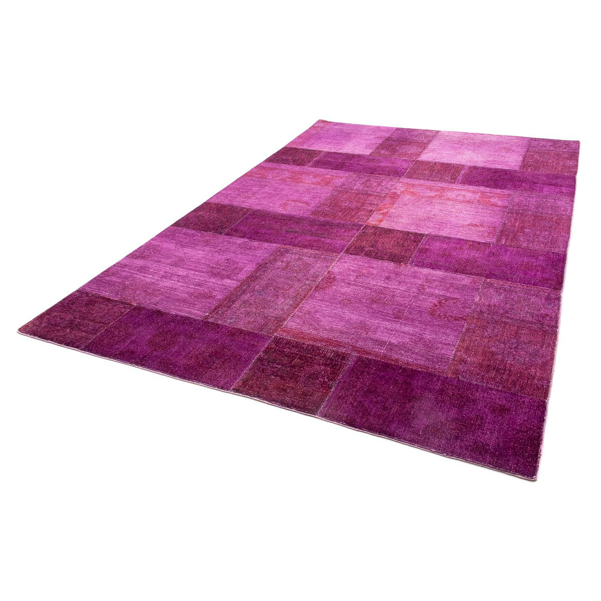 Patchwork tapijt - 271 x 182 cm - paars