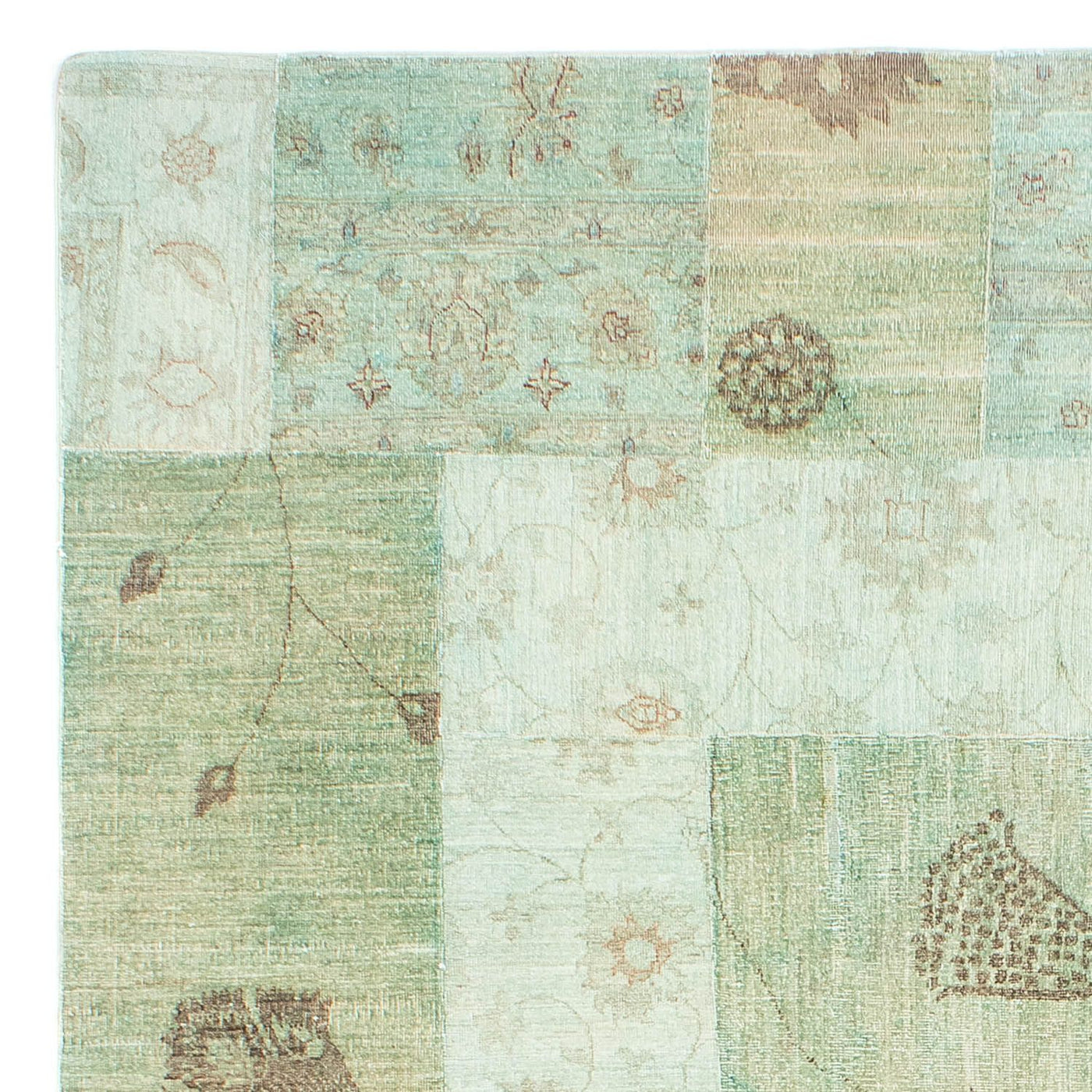Patchwork tapijt 292x190cm - Perserteppich Wollteppich