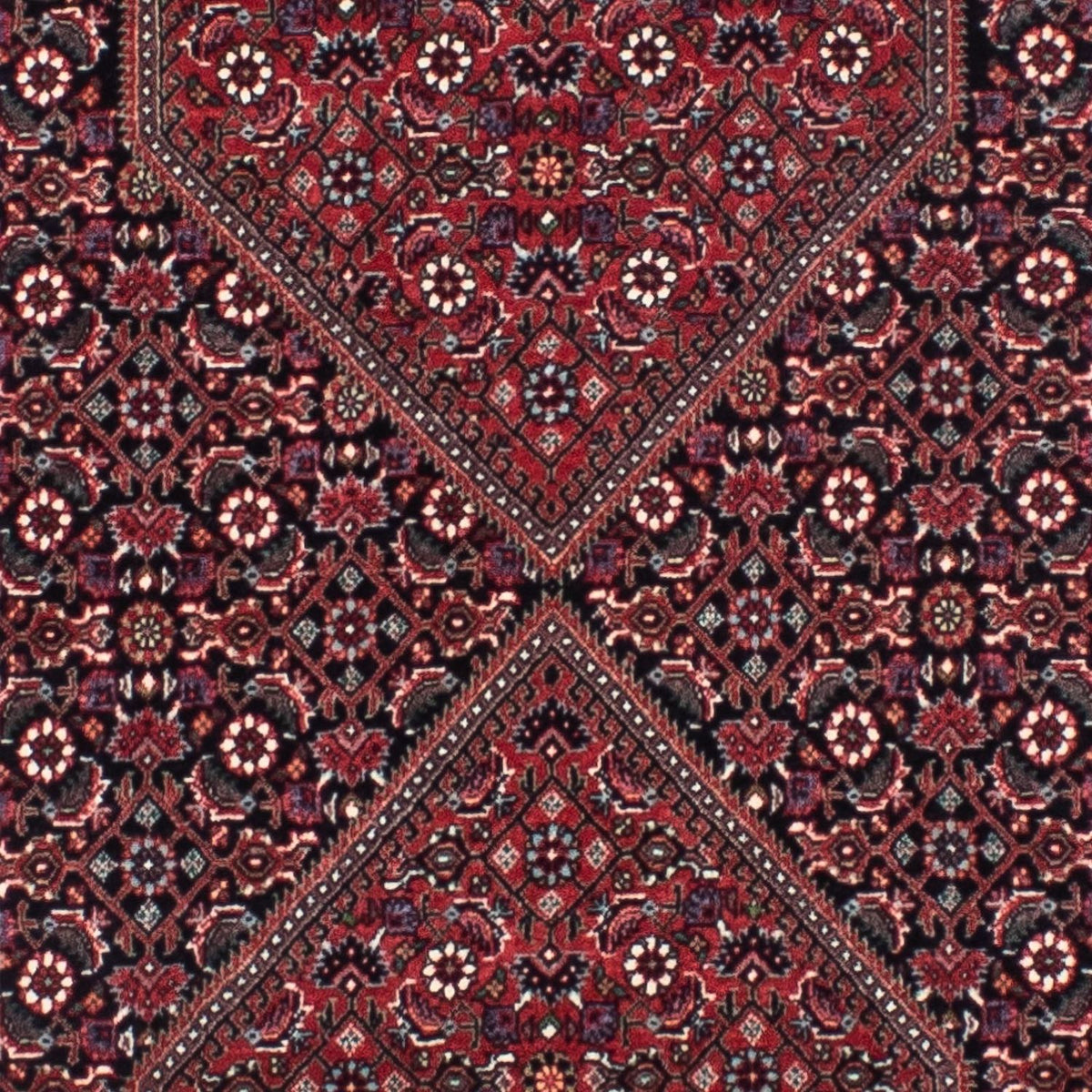 Loper Perzisch tapijt - Bijar - 300 x 83 cm - donkerrood