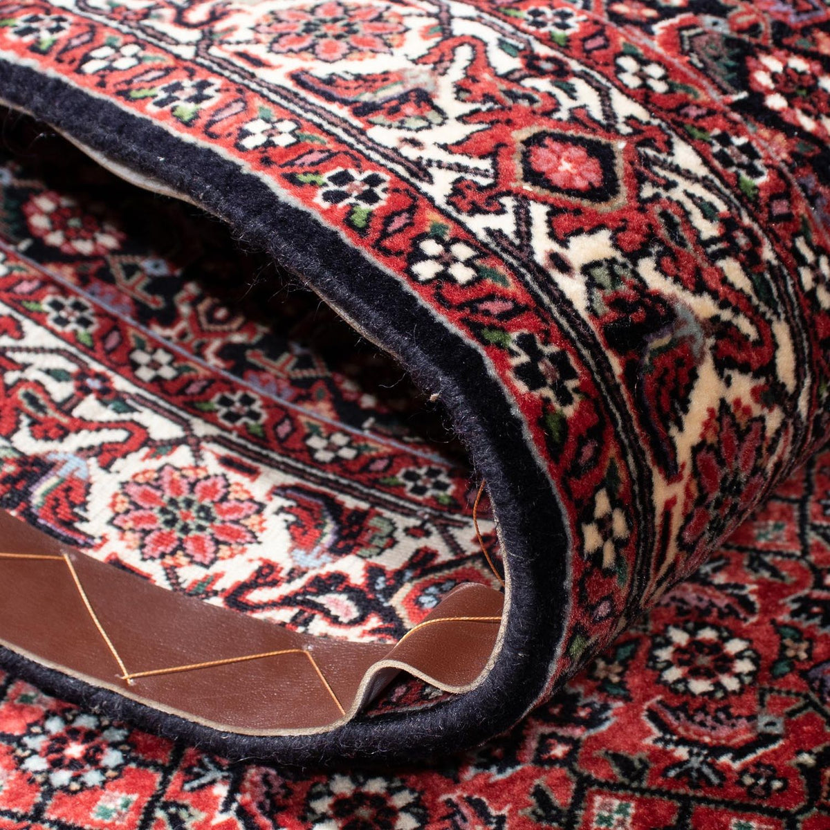 Loper Perzisch tapijt - Bijar - 300 x 83 cm - donkerrood