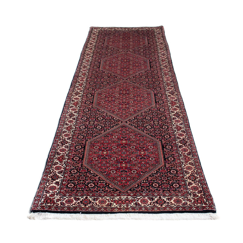 Loper Perzisch tapijt - Bijar - 300 x 83 cm - donkerrood