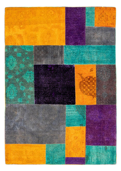 Patchwork tapijt 164x232cm - Perserteppich Wollteppich
