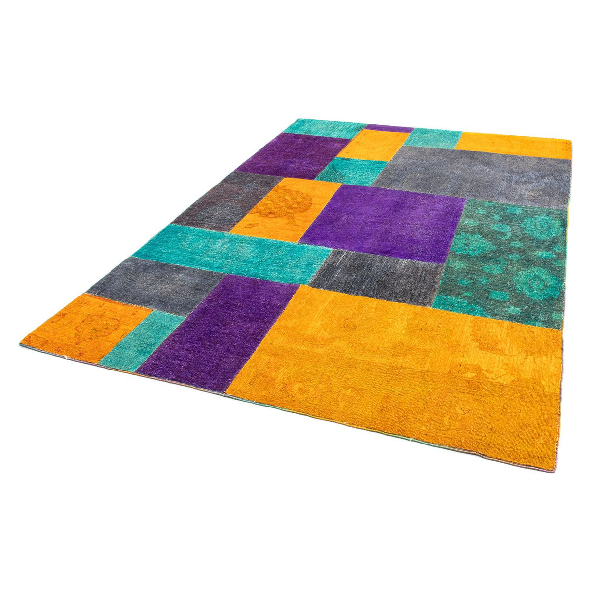 Patchwork tapijt - 232 x 164 cm - veelkleurig
