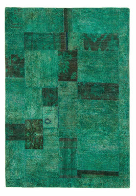 Patchwork tapijt - 237 x 156 cm - groen
