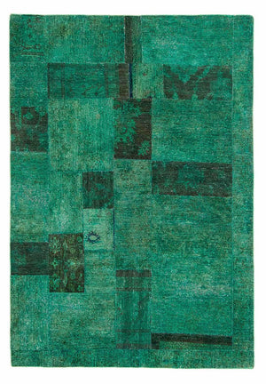 Patchwork tapijt - 237 x 156 cm - groen