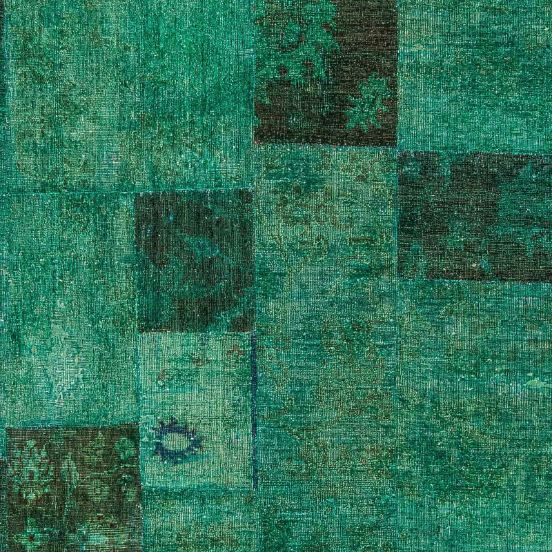 Patchwork tapijt - 237 x 156 cm - groen
