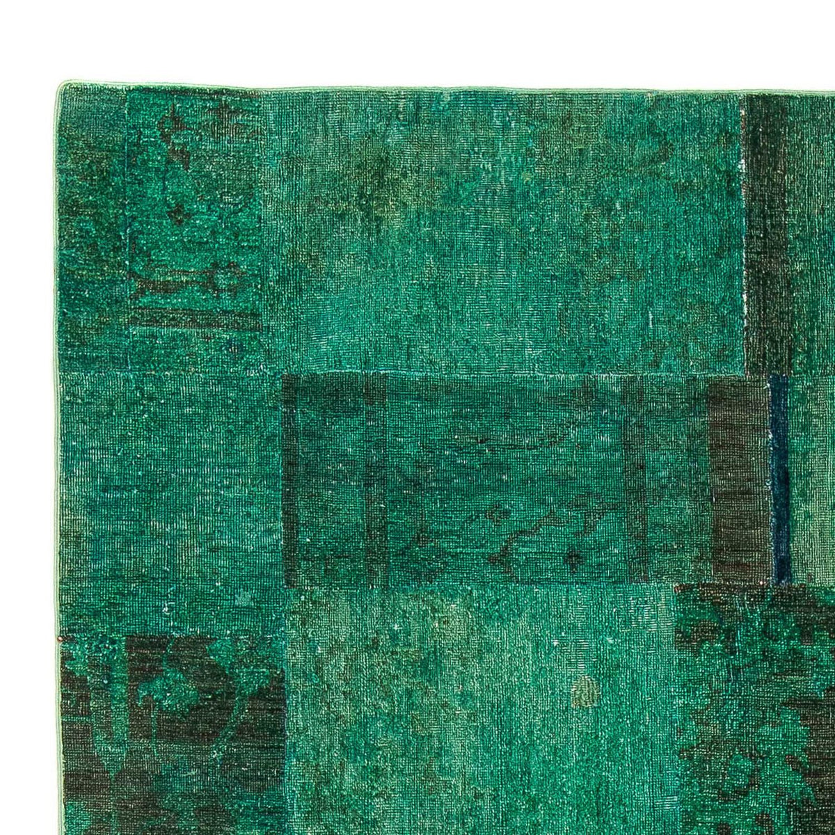 Patchwork tapijt - 237 x 156 cm - groen