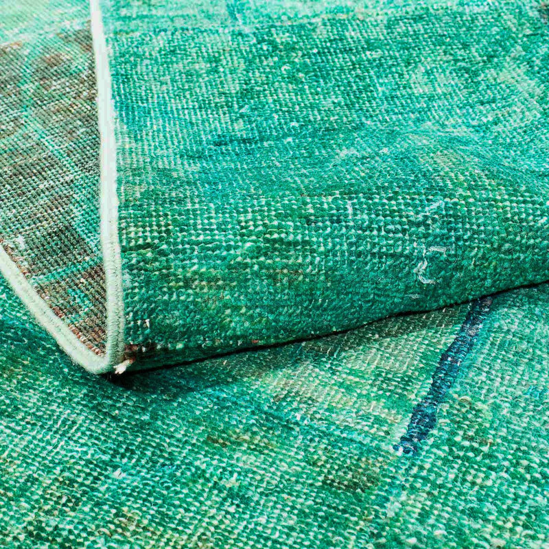 Patchwork tapijt - 237 x 156 cm - groen