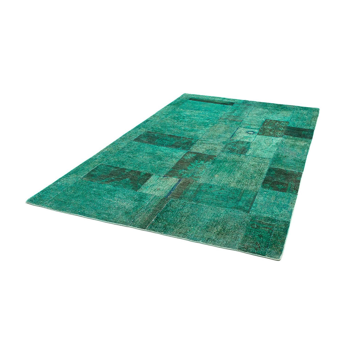 Patchwork tapijt - 237 x 156 cm - groen