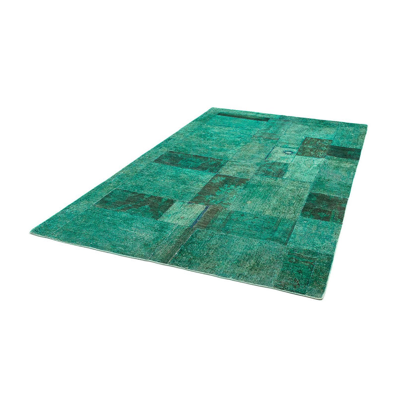 Patchwork tapijt - 237 x 156 cm - groen
