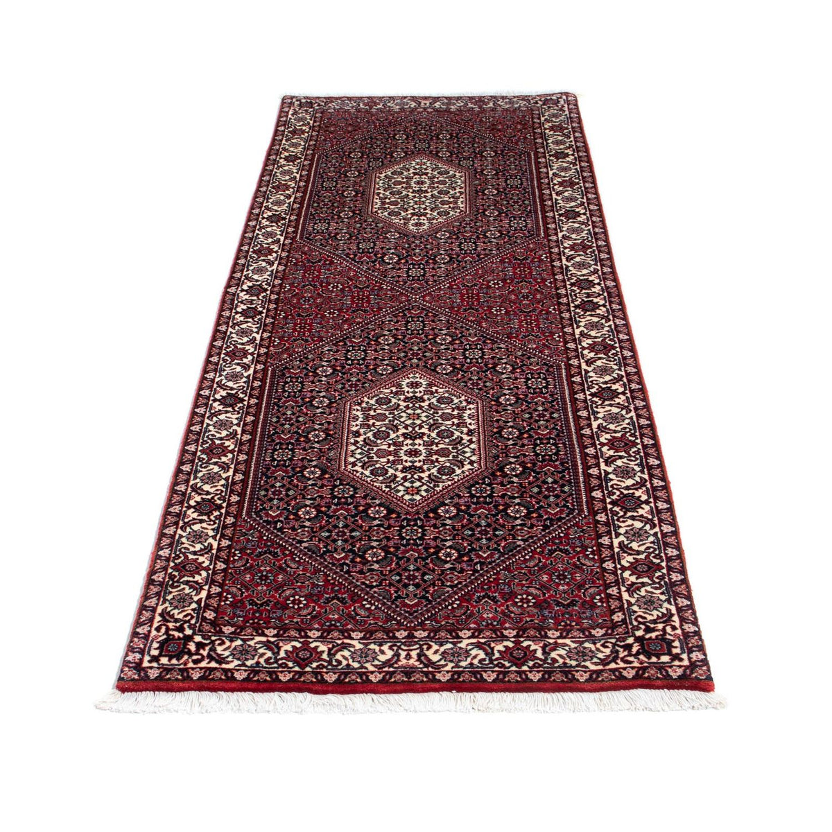 Loper Perzisch tapijt - Bijar - 223 x 73 cm - rood